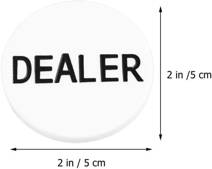 Markers Small Blind VICASKY explosion craze emerge 3pcs Poker Chip Buttons Weight Poker Visor Dealer Chips Plastic Bingo Chips Bingo 