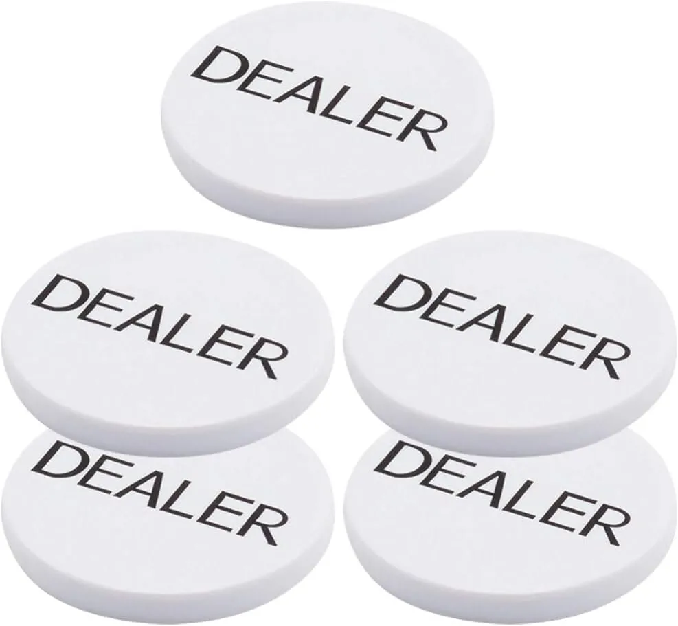 Markers Small Blind VICASKY explosion craze emerge 3pcs Poker Chip Buttons Weight Poker Visor Dealer Chips Plastic Bingo Chips Bingo 