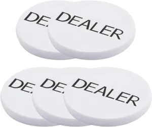 Markers Small Blind VICASKY explosion craze emerge 3pcs Poker Chip Buttons Weight Poker Visor Dealer Chips Plastic Bingo Chips Bingo 