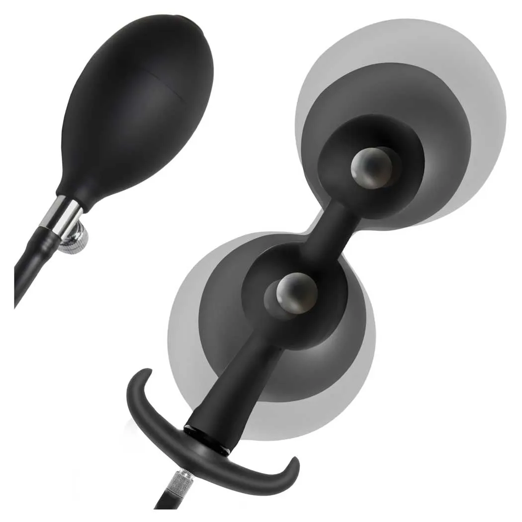 Master Series Ass Rattler Weighted Inflatable Silicone Anal Plug
