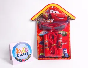 Mc Queen Cars Skipping Rope and Sun Glasses Set (8878)