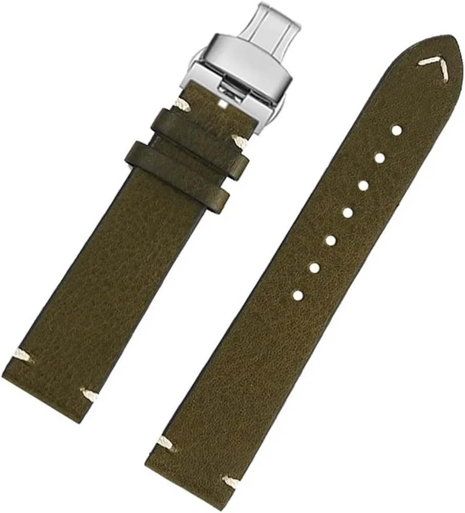 Men Cowhide linger decorative sunshine unfocused Genuine Leather Watchband Fit for Longines L2 L3 L4 Strap Master Classic Retro 19mm 20mm 22mm 