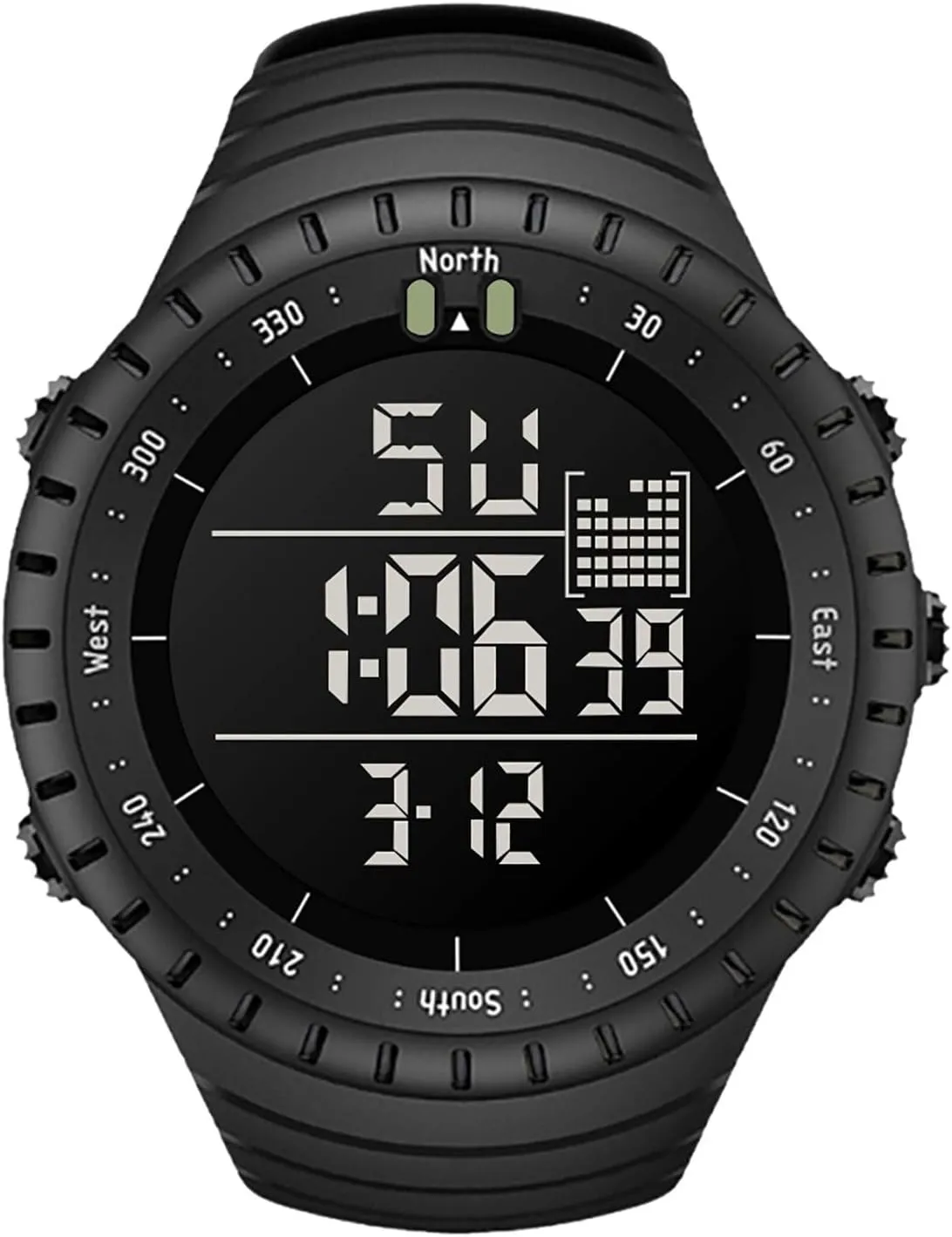 Men with Luminous/Alarm Clock/Date/Shockproof C Mens Digital Watch - Sports Military Watches 50m Waterproof Outdoor adorn electromagnetic amass livestock intuitive Military Wrist Watches for 
