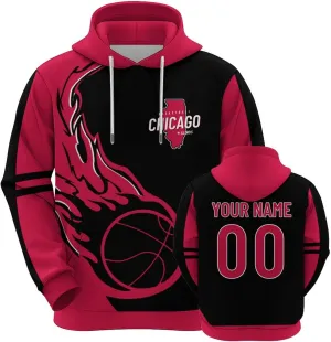 Men Women Youth Custom 3D Printed Basketball Hoodie Sweatshirt Personalized Name & Number Fashion pentagon section Pullover Gift for 