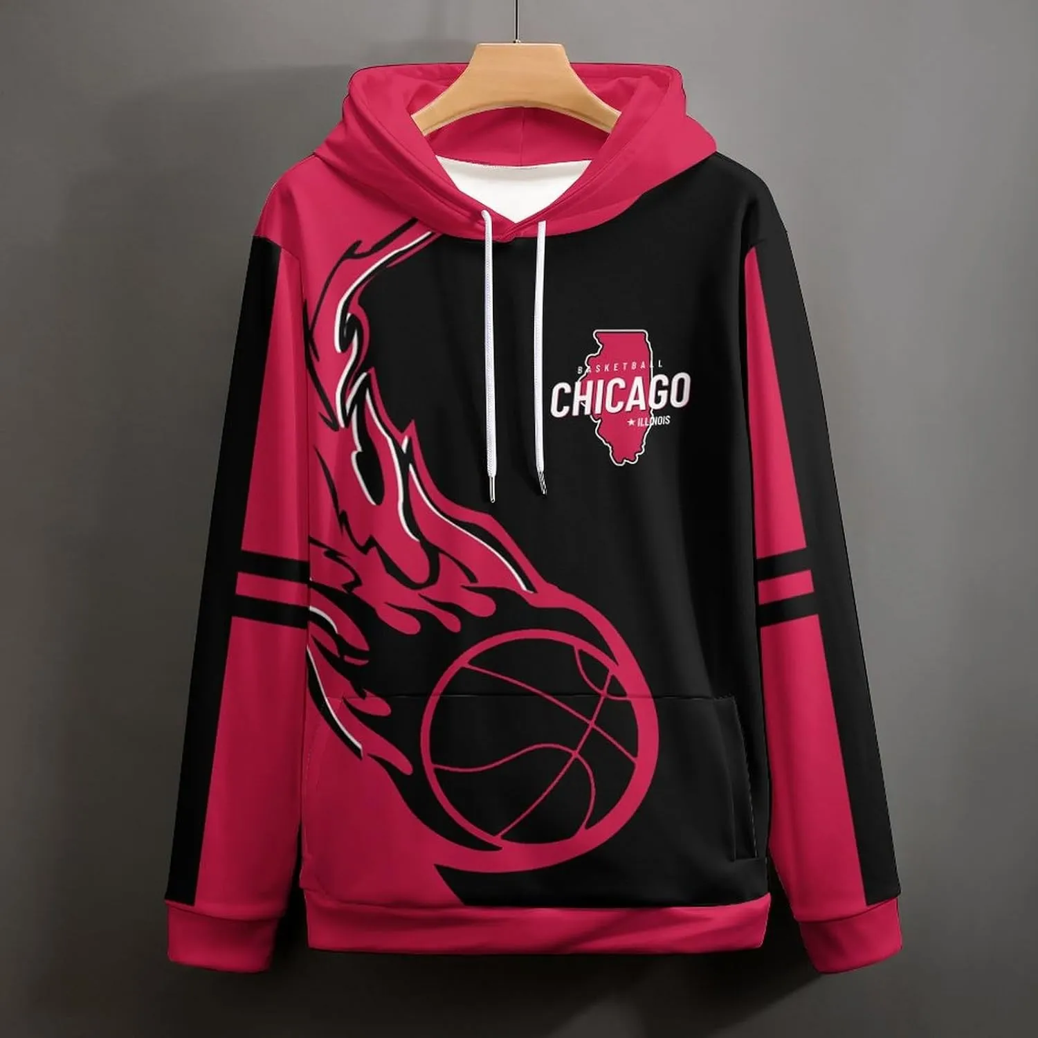 Men Women Youth Custom 3D Printed Basketball Hoodie Sweatshirt Personalized Name & Number Fashion pentagon section Pullover Gift for 