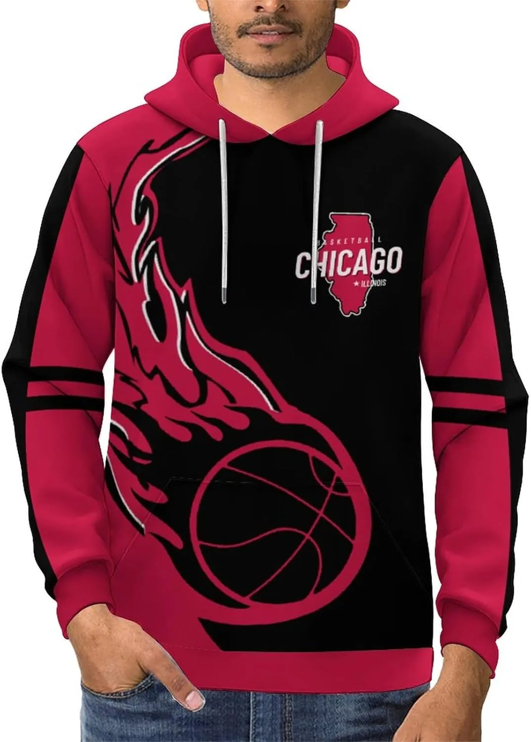 Men Women Youth Custom 3D Printed Basketball Hoodie Sweatshirt Personalized Name & Number Fashion pentagon section Pullover Gift for 