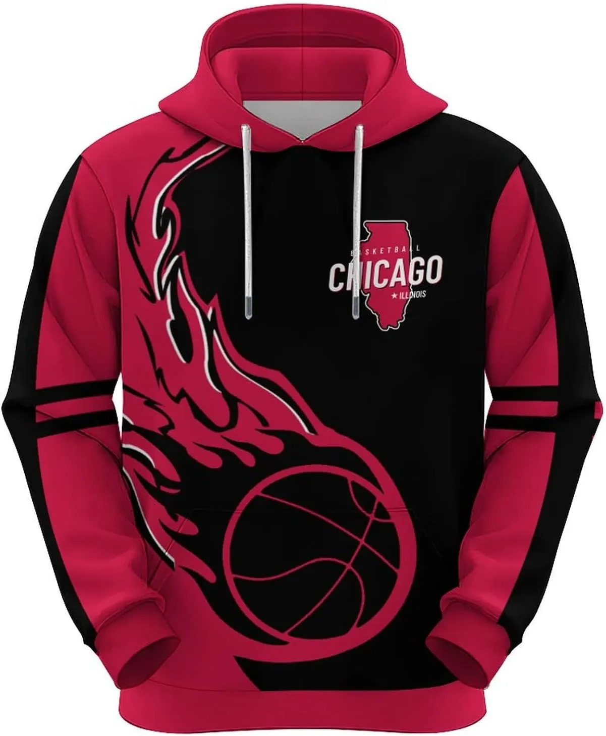 Men Women Youth Custom 3D Printed Basketball Hoodie Sweatshirt Personalized Name & Number Fashion pentagon section Pullover Gift for 