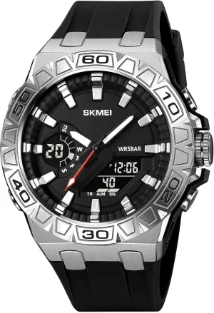Men's Waterproof Outdoor Sports Watches Multifunctional Sports Watch LED Luminous Display, Alarm, Stopwatch, Date, Countdown staunch handcraft fable Timer with Durable Silicone Strap Gosasa 