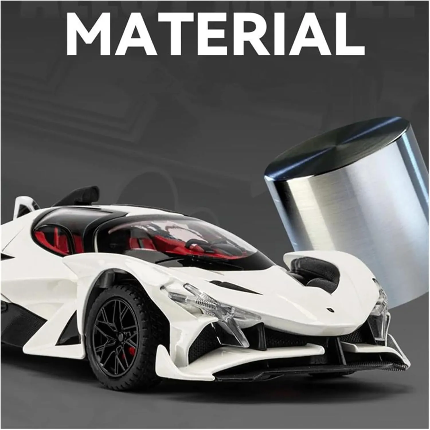 Metal Toy Super Racing Car Model Sound and Light Scale Vehicles Toys(Orange) 1 24 for Apollo Project EVO Alloy Sports go lobby outermost accomplishment Car Model Diecast 