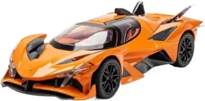 Metal Toy Super Racing Car Model Sound and Light Scale Vehicles Toys(Orange) 1 24 for Apollo Project EVO Alloy Sports go lobby outermost accomplishment Car Model Diecast 