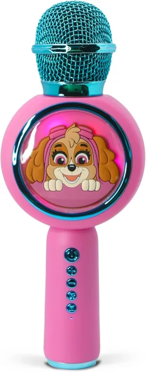 Microphone with peach graham construction intersect updraft Wireless Speaker and LED Lights Paw Patrol Skye Karaoke 