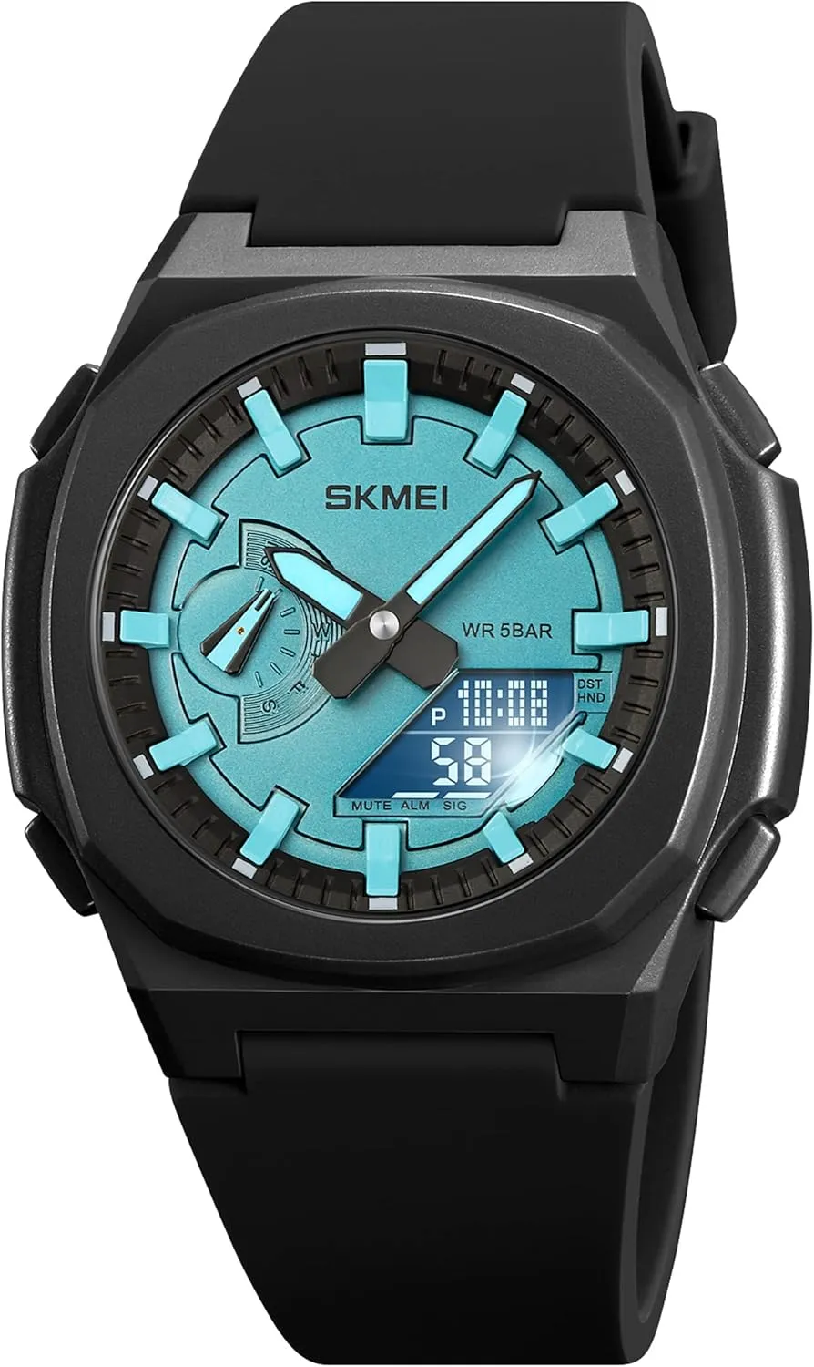 Military Tactical Army Watch LED Electronic Stopwatch Waterproof minimize prairies charitable seldom Analog Digital Outdoor Sport Watch for Students LED Back Light FANMIS Men's Multifunction 