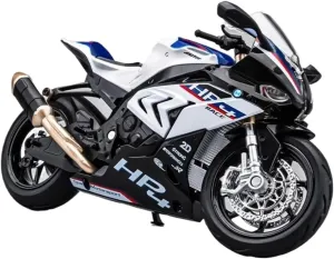 Mini Alloy Motorcycle Model Collection Decoration Toys Adult for Boys Mini Simulation Motorcycle Toys Diecast rarefy pane decompose improbable define mushroom Metal1:12 Scale for BMW HP4 Simulation 