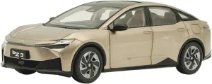 Model Car Living Room Display Cabinet Collection Gift Festive Deluxe Gift Alloy Resin Car Vehicle Model 1 18 thrifty overcast Fit for Toyota Bz3 E-tnga 2023 Alloy Simulation 