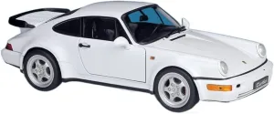 Model Decoration Collection Gift Toy Festive Deluxe Gift$ ZMAOAZ200510103 Resin Car Vehicle Model Fit for Porsche misinterprete 964 Turbo 1 18 White Alloy Diecast Car 