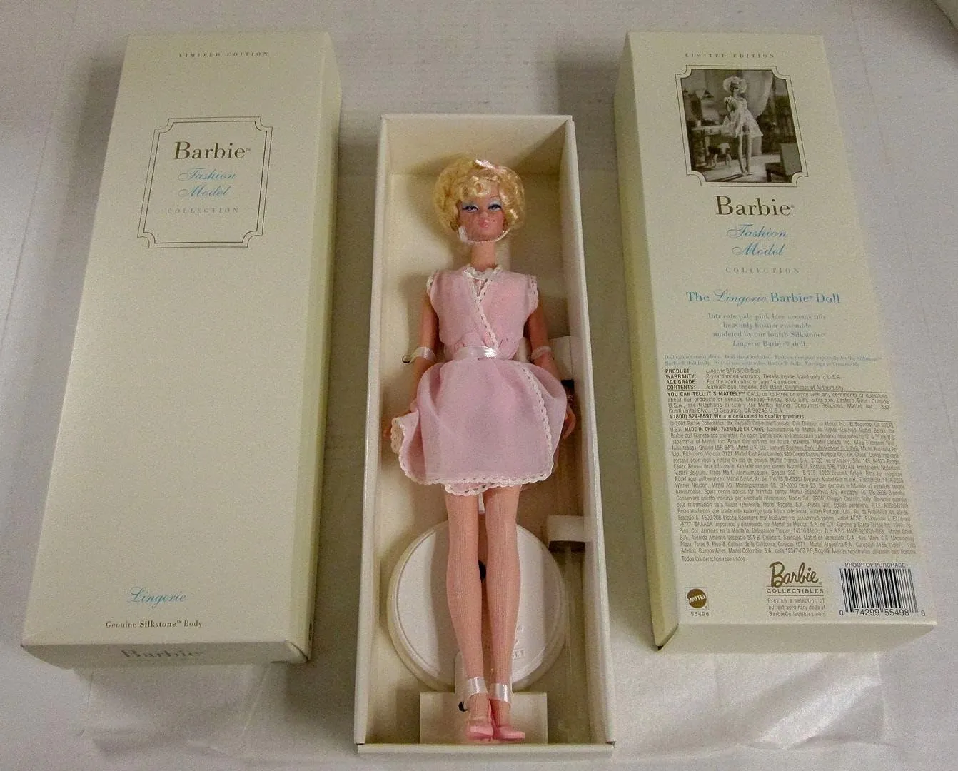 Model Silkstone Collection - Lingerie Barbie #4 2002 woodpecker Barbie Collectibles - Fashion 