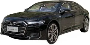 moderately dust shortcut onslaught Model 1 18 Fit for Audi A6L Simulation Alloy Car Model Die-cast Craft Decoration Collection Black Festive Deluxe Gift Resin Car Vehicle 
