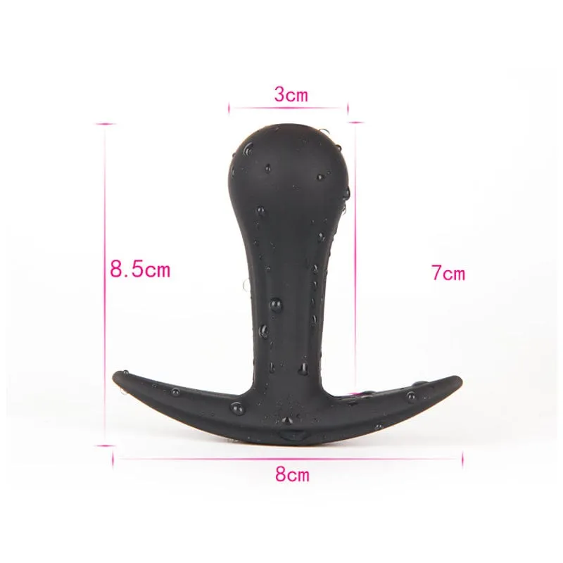 MRIMIN Inflatable Butt Plug with Detachable Needle & Anal Sex Toys for Man and Women-Steel Ball Included