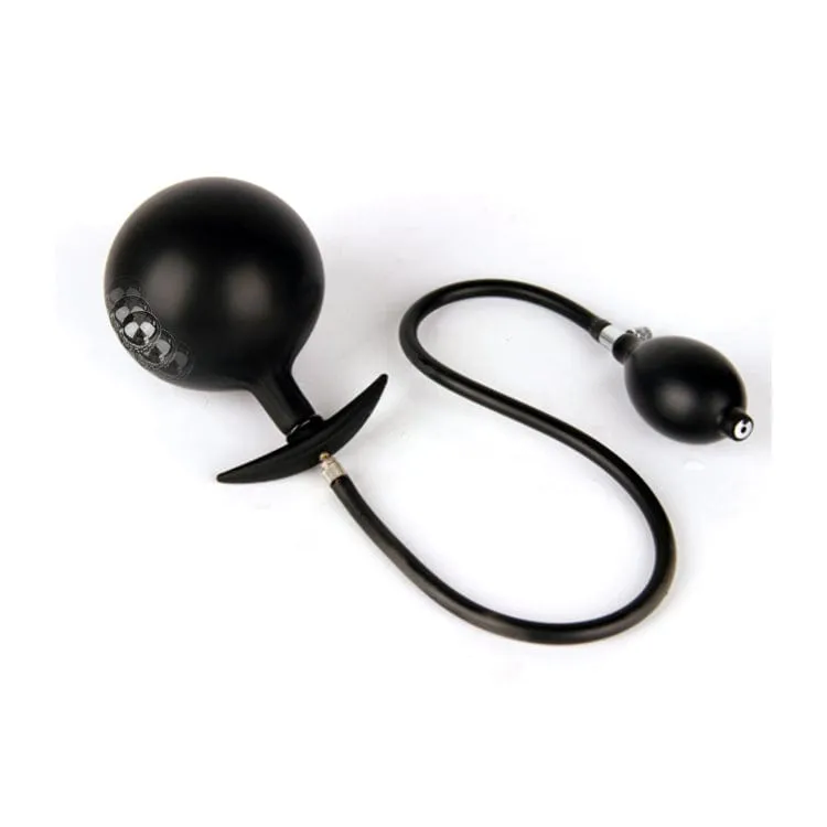 MRIMIN Inflatable Butt Plug with Detachable Needle & Anal Sex Toys for Man and Women-Steel Ball Included