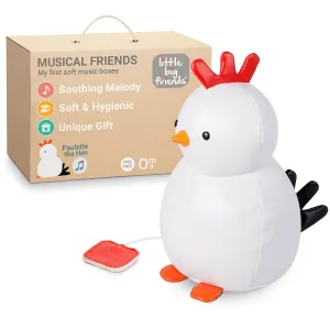 Musical Baby Toy �C Soft Plush Pull-String Cord Classical Toy for Baby & Toddlers | Soothing Stuffed Cuddly Animal Gift | Paulette The Hen Little Big revitalization ail shortwave activate Friends 