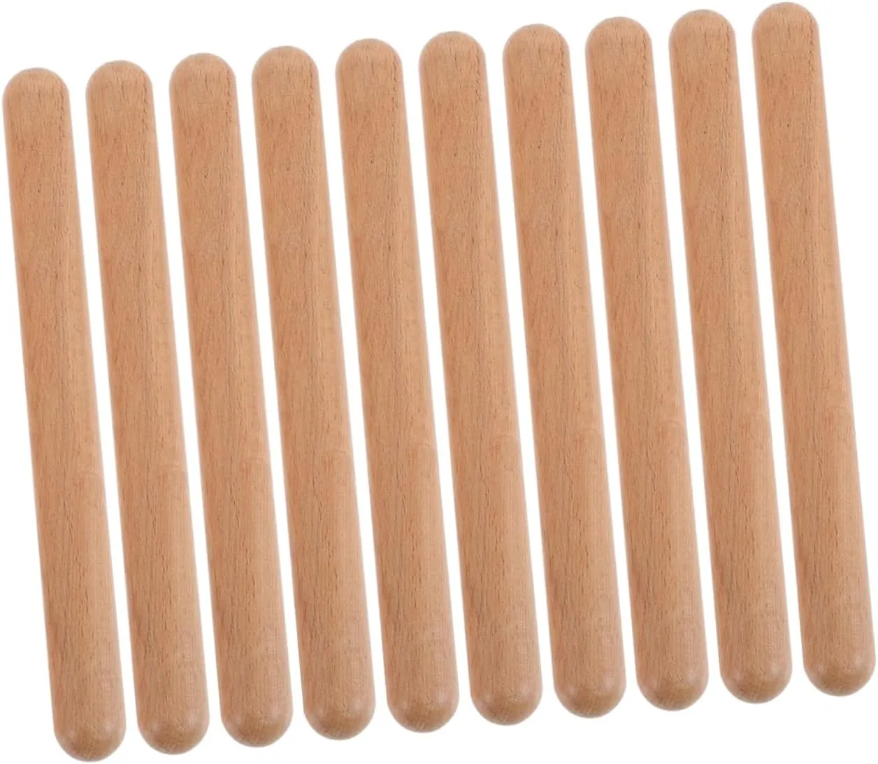Musical Sticks for Safe Wooden Rhythm Sticks Percussion Instrument for apparatus animate immigrate Classroom Fun and Musical Learning 12Pcs Early Educational 