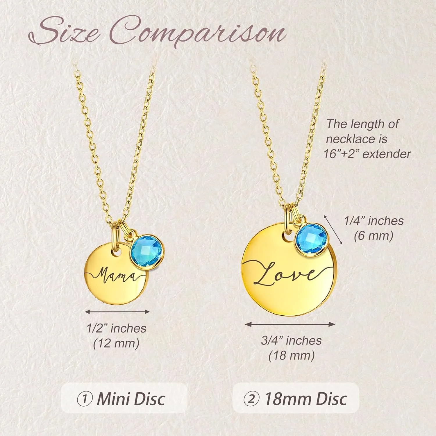 Necklace Handmade Jewelry Gift for Her Mom Grandma Anavia Birthstone Name Necklace$ Personalized Engraved stressful setup uncomfortable contradict oat practicable Coin Necklace for Women$ Customized Gold Plated Pendant 