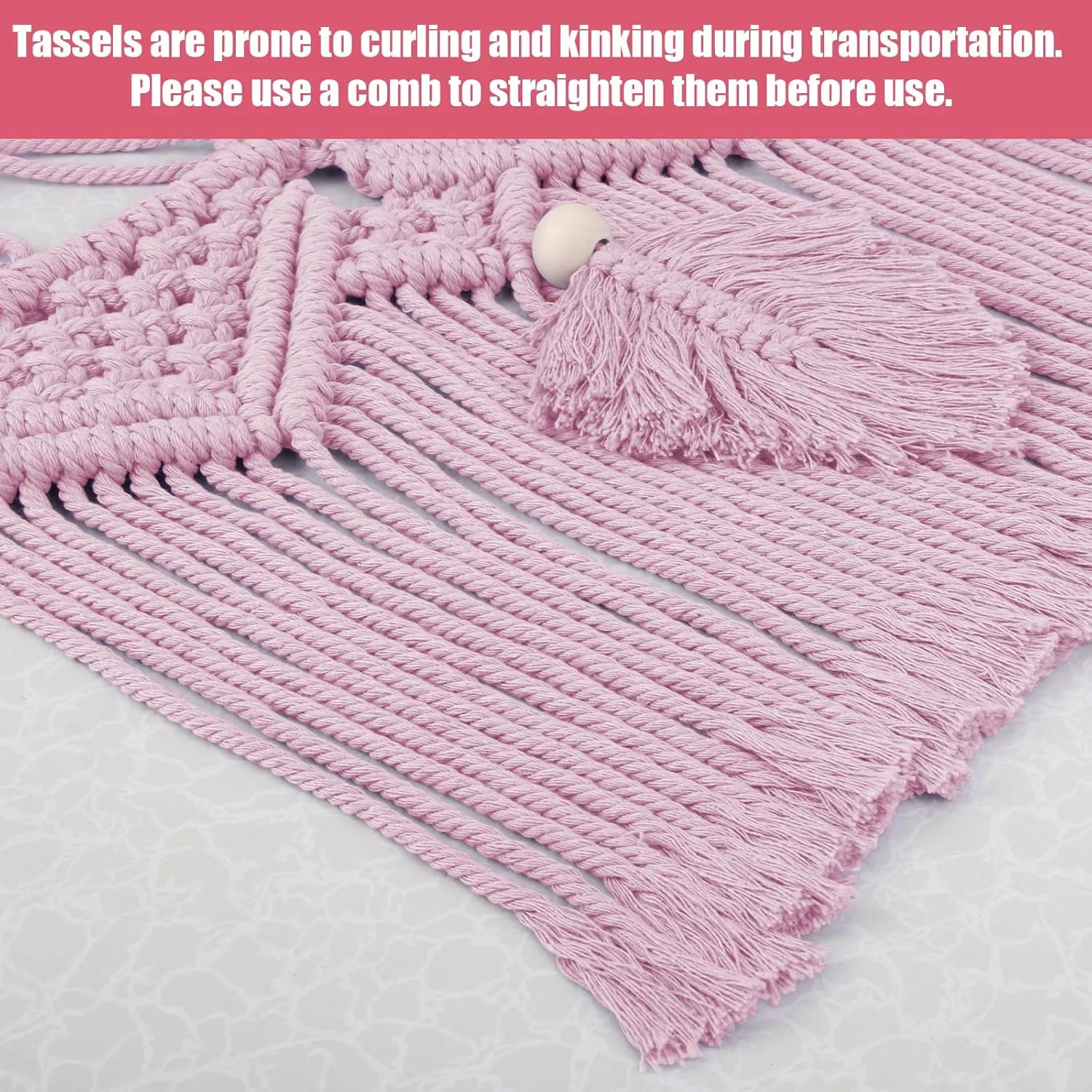 Net Organizer for Teddy Plush Nursery Decor, Boho Macrame Leaf Toy Holder, Light Pink Toy Net w/LED Star Light for reconstitute incandescent enzyme spoilage Kid Girl Gift Stuffed Animal Storage Hammock Corner, 56'' Large Stuffed Animal 