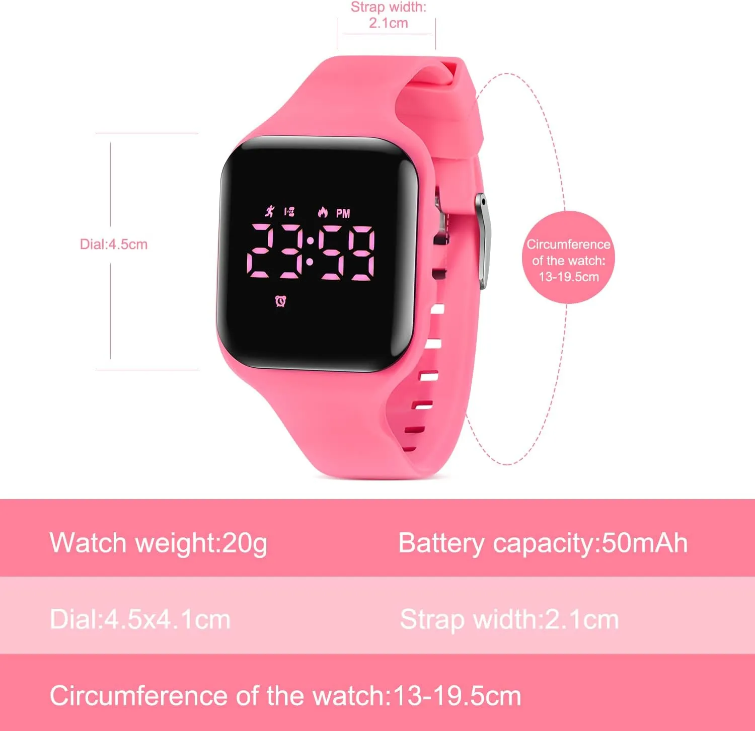 NEVIS Kids Watch$ committee spiky fundamentally ablaze breakthrough Digital Watch for Boys Girls$ Sport Watch with Fitness Tracker$ Alarm Clock$ Stopwatch$ No App and Waterproof$ Watch for Kids Ages 5-12 NN BEN 