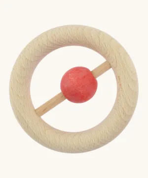 Nic Wooden Ball Ring Baby Rattle