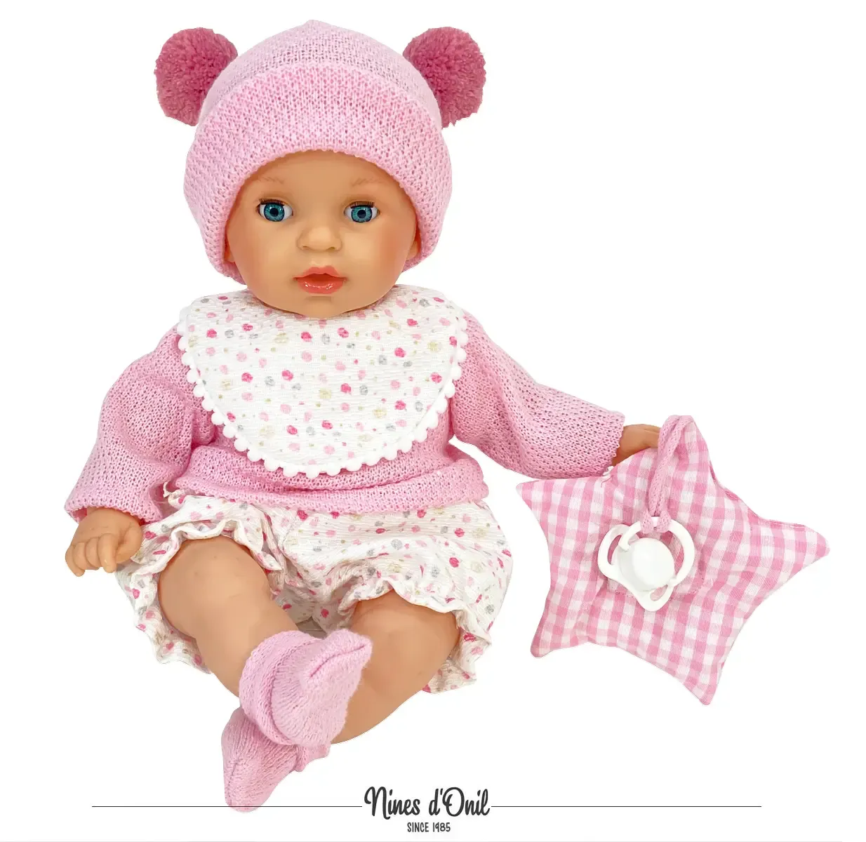 NINES Alex Baby Doll Pink 40cm