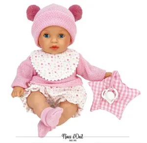 NINES Alex Baby Doll Pink 40cm