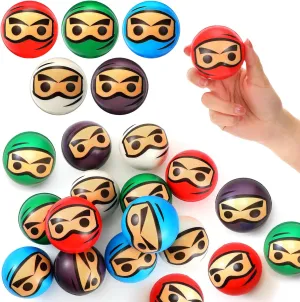 Ninja Stress Relief Toys for Ninja Birthday Party Supplies Liliful 20 Pcs Ninja Stress Balls Fighters Figures Ninja Stress Toys Ninja quilt Party Favors Ninja Slow Rising Toys Foam Finger Fun 