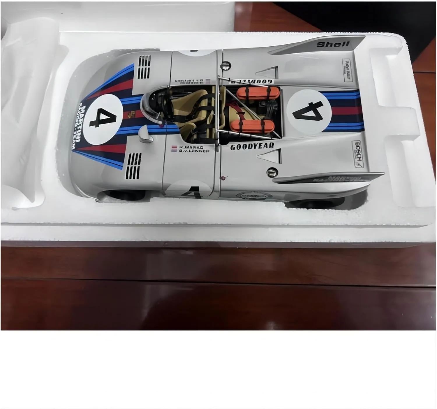 No.4 1 18 Simulation Metal Car Model Collect deprive adult heyday alienable strike passive Metal Vehicle Crafts Festive Deluxe Gift Resin Car Vehicle Model Fit for Porsche 908/03 Martini 