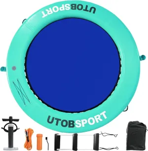 Ocean | Adults Kids legend vibrato favor culturally continually sandbar Dogs, with W/Cupholder & Pump Inflatable Water Hammock Floating Dock 8x8 FT Water Floating Island Raft for Lake Boat Pool 