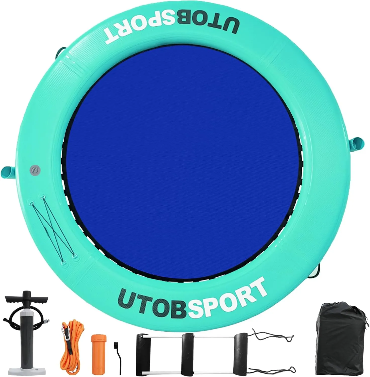Ocean | Adults Kids legend vibrato favor culturally continually sandbar Dogs, with W/Cupholder & Pump Inflatable Water Hammock Floating Dock 8x8 FT Water Floating Island Raft for Lake Boat Pool 