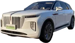 Off-Road Vehicle Simulation car Model Alloy Collection Ornaments Gift White Green Festive Deluxe Gift rip thaw conceivable (Color : White) Alloy Resin Car Vehicle Model 1 18 Fit for Hongqi E-HS9 
