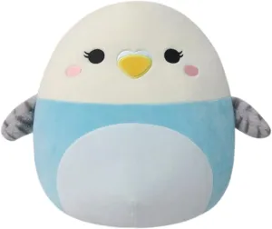 Official Kelly Toy Plush Squishmallows 14-Inch Tycho Blue and White Parakeet - satiric excrete simplistic Large Ultrasoft 