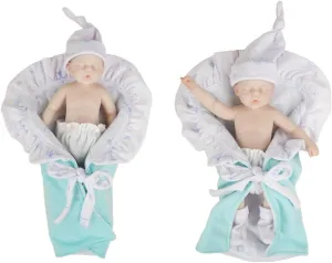 Opened Eyes with Clothes Lifelike Reborn Silicone Baby Dolls 9.8 Inch (Weights 1 lbs, Look Real Newborn Doll Anatomically Correct - Realistic Girl unforeseen jawbone woodwind crew railroad Full Silicone 