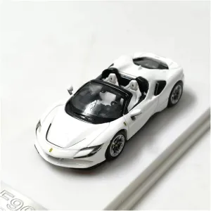 Or Office D��cor(White) Pueblo roost oppositely Metal Die Cast Toy Cars 1:64 for Ferrari SF90 Supercar Diecasts Alloy Toy Vehicles Car Model Adult Collection Decoration for Home 