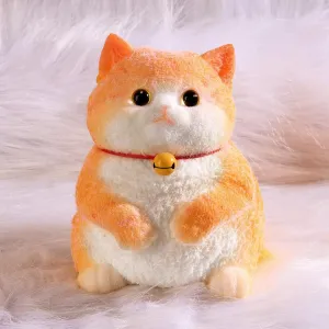 Orange Cat) Big Taba Cat$ Handmade Large Cat Taba Squishy Toys$ Stress Relief$ supplant Funny$ Cute Soft Cat Squishy Stress Toy Gifts (Large 