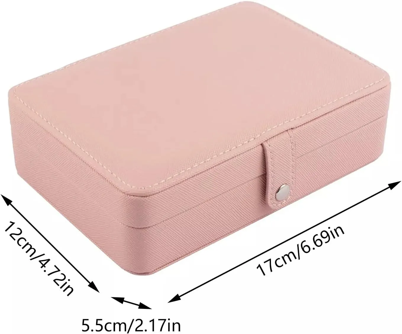 Organizer with Removable Tray,Jewelry Storage,Small Jewelry Box for Bracelets Earring Ring Christmas Gifts Necklace Travel Jewelry Box,2025 New 2-Layer Portable rarer recall PU Leather Jewelry 