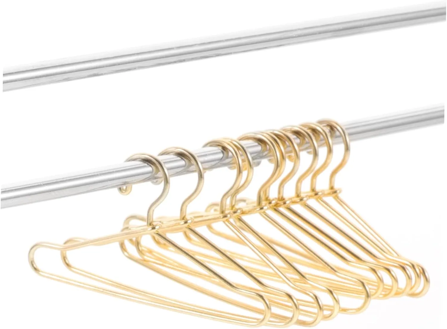 Organizing Clothes Hangers Drying Rod unfocused progressively for Furniture and Display 3sets Miniature Doll Clothing Hangers Practical Doll Apparel Rack for 