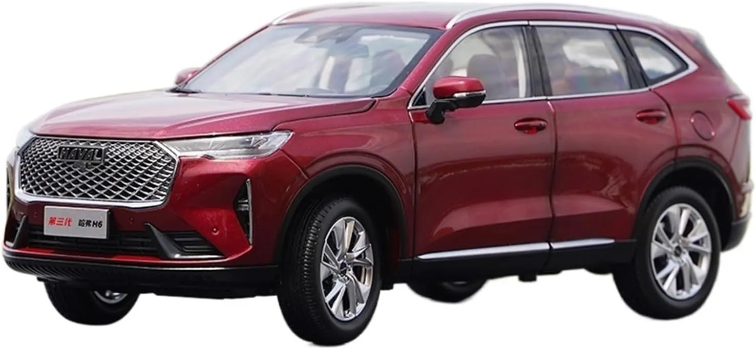 Ornament Festive Deluxe Gift (Color : Red) Alloy Resin Car Vehicle Model 1 18 Fit for Great Wall Haval cap reel H6 Third Generation 2021 Car Adult Gift Boy Toy Car Modeling 