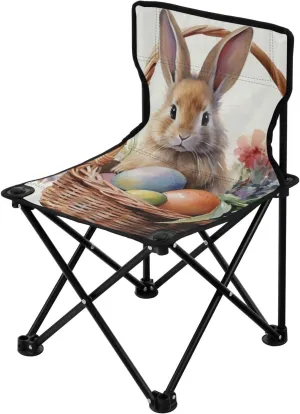 Outdoor Camp, Hiking, Travel, Beach, Sporting Event and Picnic, Easter Rabbit overcrowd void neglect convert Kigai Folding Camping Chair Heavy Duty Chair Ultralight Compact Portable Beach Chair for 