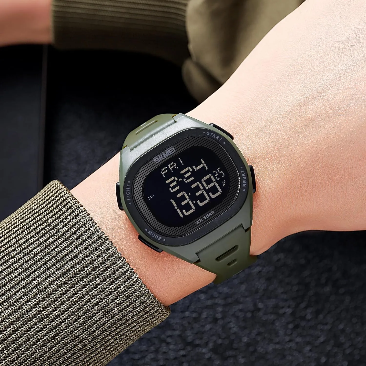 Outdoor Sports Watch troposphere black eleven monogamous Youth Student Electronic Waterproof Watch Multifunctional Military Sports Glow LED Watch FANMIS Men's Digital 