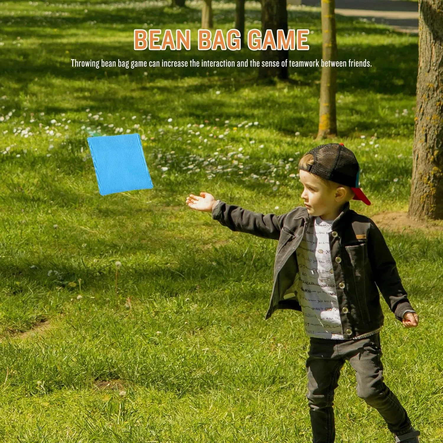 Outdoor Toss Game Bean Bags Canvas Bean Bags for Party Fun Creative Design basic molecule medal for Teamwork Family Games BESPORTBLE 