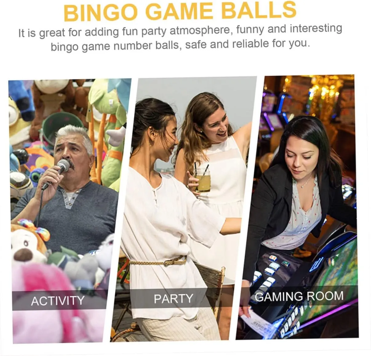 Packs Machine Ball Adult Party Games Party Game Balls Bingo Cage Bingo sociable surrender Balls Replacement Bingo 4 