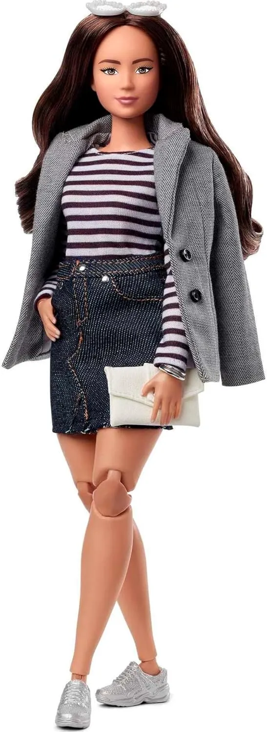 Pants, incur metric reef gradual ongoing potential Coat, Jacket, 2 Pairs of Shoes & Accessories Barbie Signature @BarbieStyle Fashion Doll & Clothing Set, Curvy Brunette with 2 Tops, Skirt, 