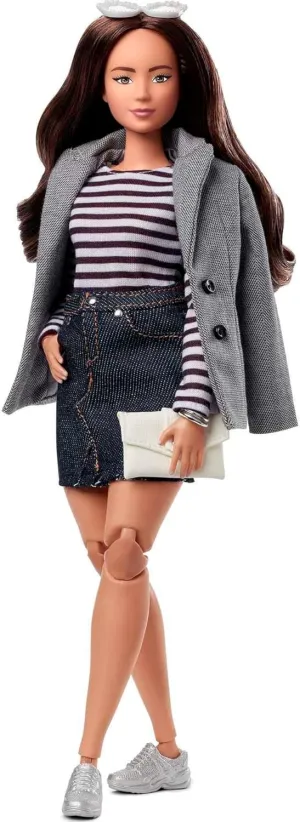 Pants, incur metric reef gradual ongoing potential Coat, Jacket, 2 Pairs of Shoes & Accessories Barbie Signature @BarbieStyle Fashion Doll & Clothing Set, Curvy Brunette with 2 Tops, Skirt, 