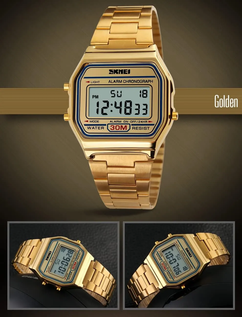 pants sixteen strategy flush lichen resident Watches for Men FANMIS Classic Unisex Digital Electronic Multifunctional Military Sports Watch Waterproof Square Led Watch Chronograph Fashion Stainless Steel Business 